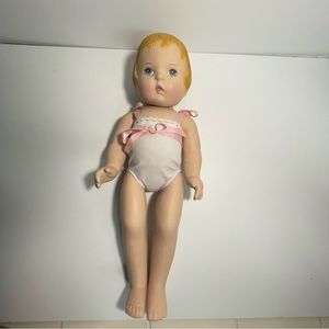 Daisy Kingdom Vintage 17" Hard Body Doll Blonde Blue eyes 1991